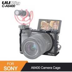 Uurig c -a6400 metallkamera rigg för sony alpha a6400 handgrepp kamera rigg dslr kameratillbehör - Bur med vl49