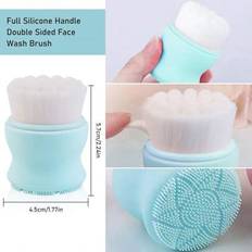 1 st silikon ansiktsskrubber Mångsidig hudvårdsprodukt Viktig för skonsam ansiktsrengöring Exfoliering och skrubb Exfolierande ansiktstvätt och rengör - Multifärgad