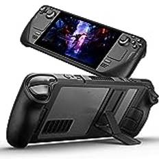 JSAUX Kickstand Case för Steam Deck/Steam Deck OLED, PC0105, uppgradering av den justerbara vinkeln, stående ångdäck, fodral, TPU-skyddsfodral, stötdämpning, halkfri och reptålig design