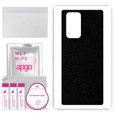 apgo Protective Skin Sticker for the back compatible with LG Wing 5G, Wrap Film, Foil, Vinyl - Pattern Matte Black