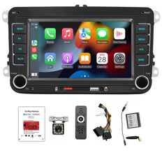 Autoradio 7'' kit til Seat/Skoda/VW - CarvillZ F9070W - Trådløs Apple Carplay & Android Auto (DEMO)