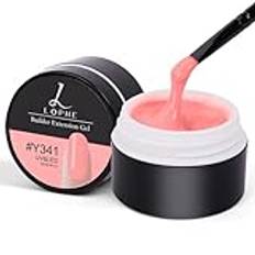 LOPHE Solid Builder Gel, 15 ml Milky White Cover Solid Builder Gel för nagel, LED UV Nail Strengthener Builder Gel för nagel, Nail Extend Gel False Nail Extension Builder för salongsnagelförstärkning
