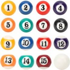 16 st 25mm harts biljardboll leksaker miljövänlig mini biljard pool boll set för harts små pool bollar set
