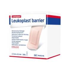 Självhäftande plåster, Leukoplast Barrier, 6,3x2,2cm, beige - (100 st.)