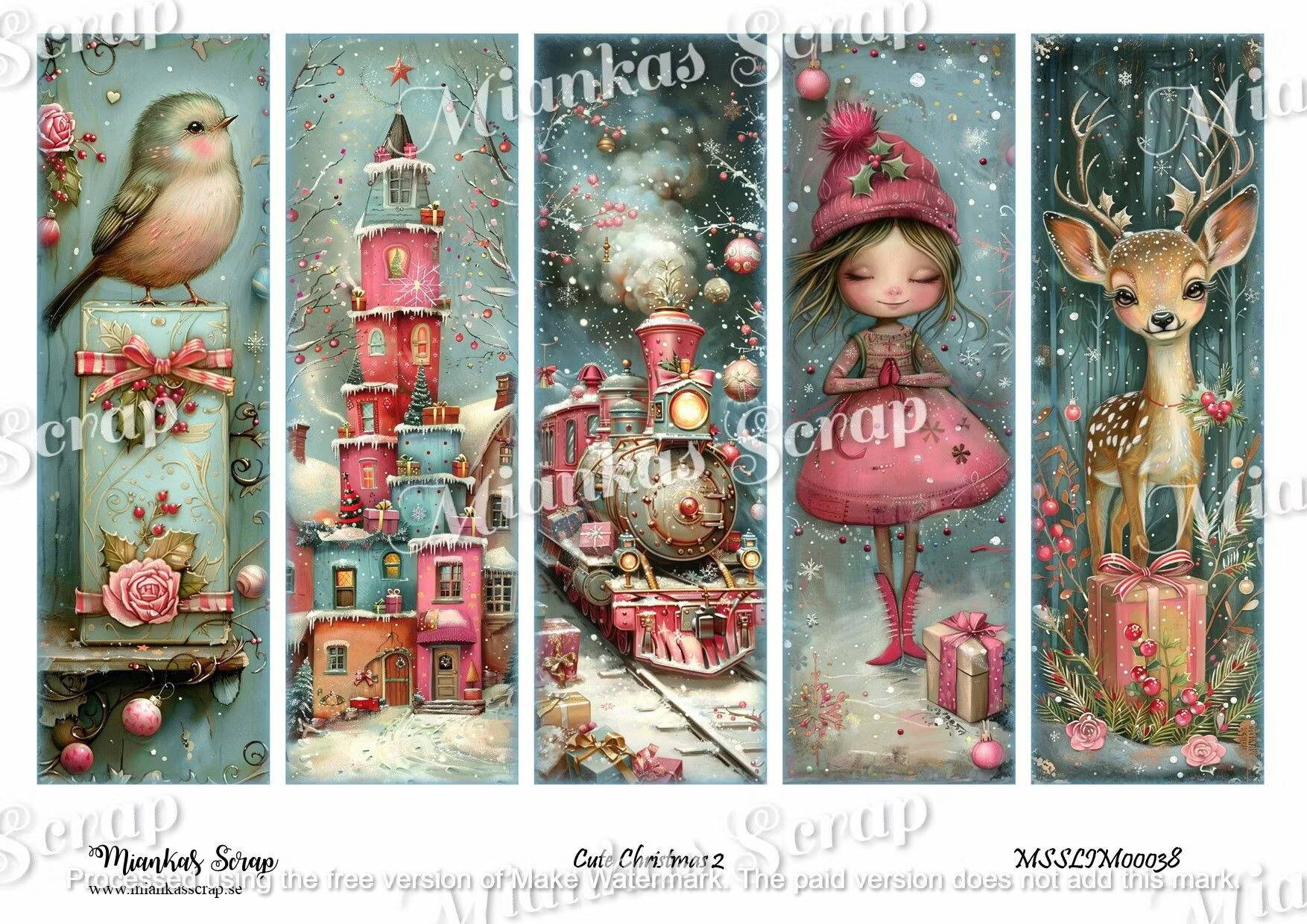 Miankas Scrap klippark - Cute Christmas 2