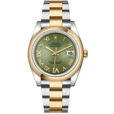 Rolex Herrklocka 126203-0026 Datejust 36 Grön/Stål Ø36 mm