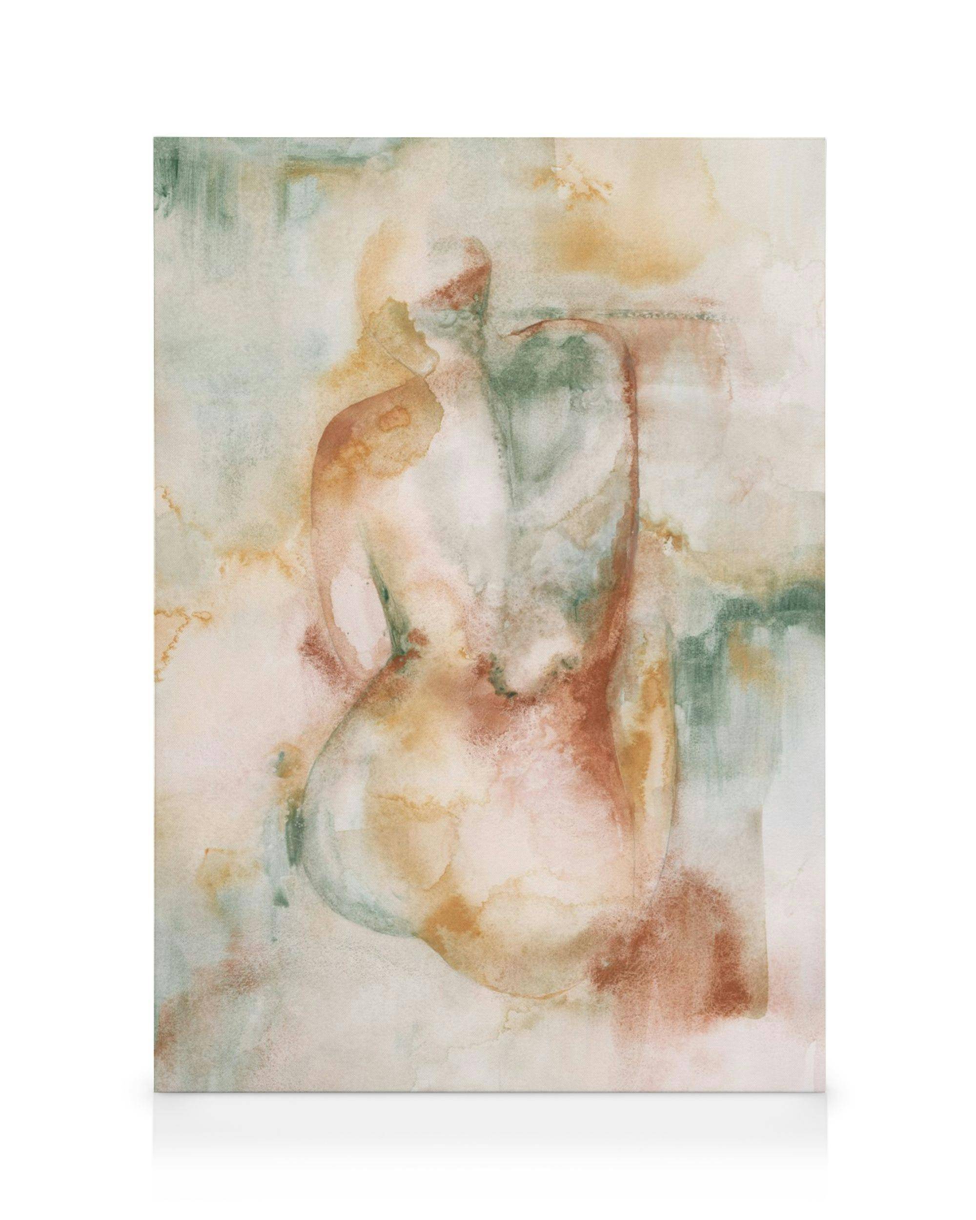 Canvastavlor Soft Contours Canvastavla (50x70 cm - Svart ram)
