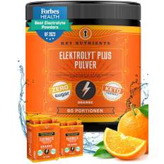 Key Nutrients Elektrolyt Pulver - Orange - 90 Portionen - Elektrolyte Ohne Zucker - Keto Elektrolyte Sport : Glutenfreies Ohne Zucker - Zusatz: Magnesium, Kalium - Electrolyte Powder