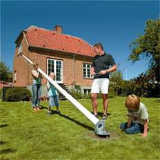 Glasfiberflagstang med vippebeslag - 10 meter