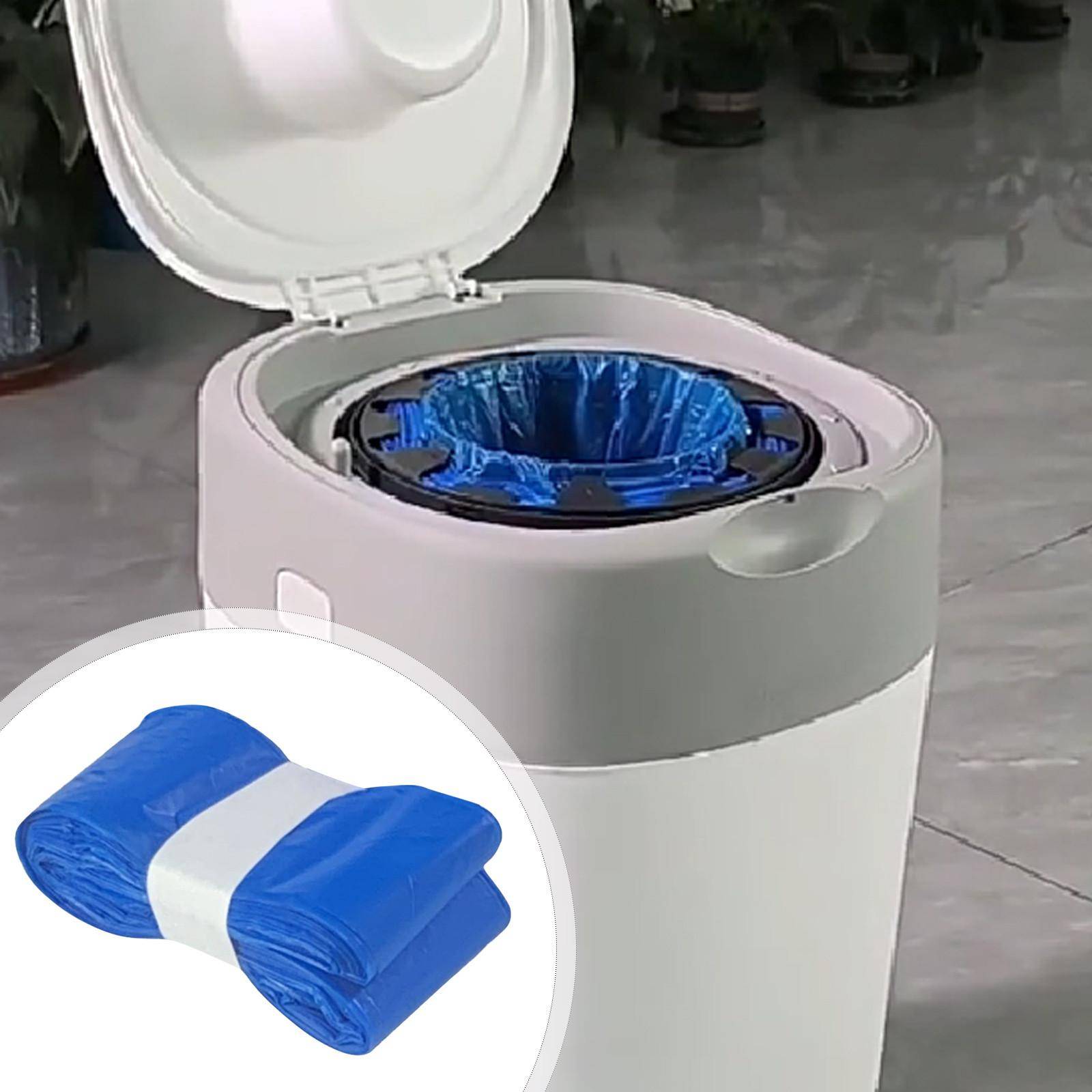 Durable Blue Trash Bags 13 Gallon Heavy Duty, Leak-Proof, Tear-Resistant Garbage Bags for Home & Office Use blå