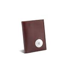 ISENTIALS Airtag Wallet med myntfack I Airtag plånbok herr med RFID-skydd I plånbok herr för 7 kort I Slim Wallet I Smart Wallet I kortfodral för Apple Airtag med Air Tag fack, Kafé brun, 2.