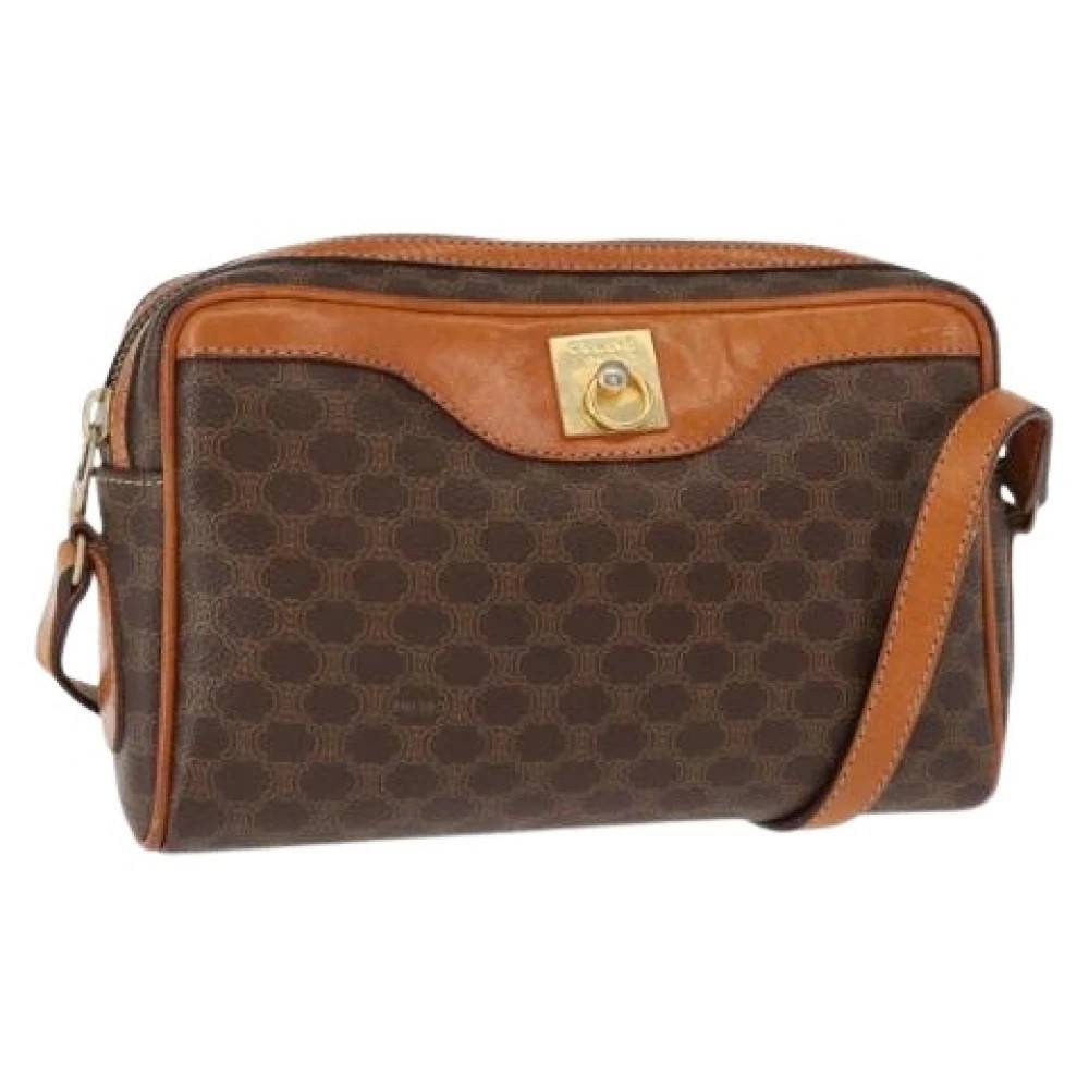 Celine Vintage Pre-owned Plastic Crossbody Taske - Vintage - Dame - Brun - ONE SIZE - Tyl