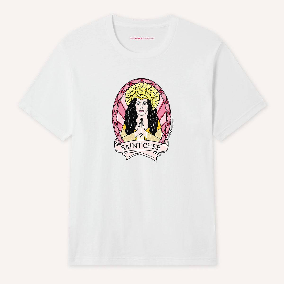 Saint Cher Feminist T-Shirt - White