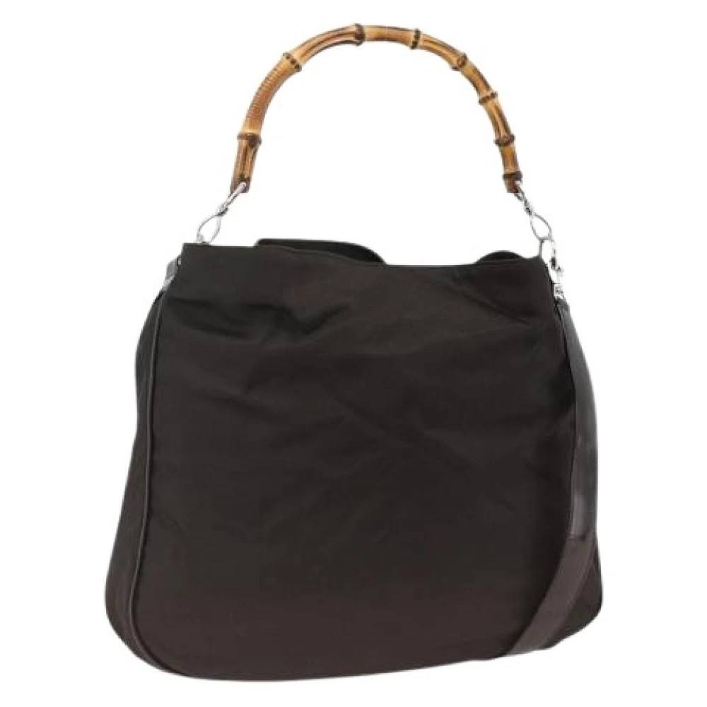 Gucci Vintage Pre-owned Vintage Skuldertaske - Vintage - Dame - Brun - ONE SIZE - Uld