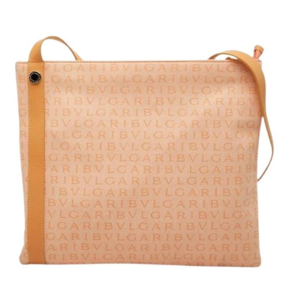 Bvlgari Vintage Pre-owned Vintage Skuldertaske - Vintage - Dame - Beige - ONE SIZE - Uld