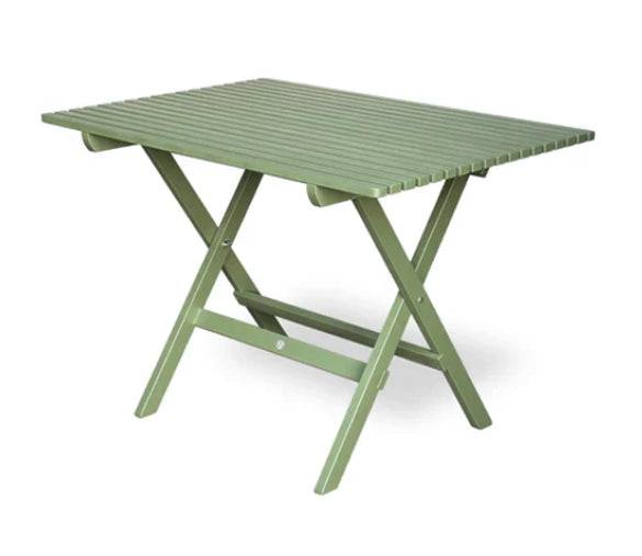 Trädgårdsbord - Klassiskt trädgårdsbord hopfällbart, 100 cm - TH = Thottgrön