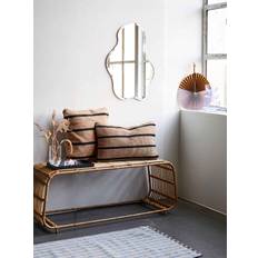 STRIPE pudebetræk 40x60 cm - beige/sort
