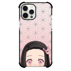 Demon Slayer Nezuko Kamado Phone Case For iPhone Samsung Galaxy Pixel OnePlus Vivo Xiaomi Asus Sony Motorola Nokia - Nezuko Kamado Avatar On Symbol Background