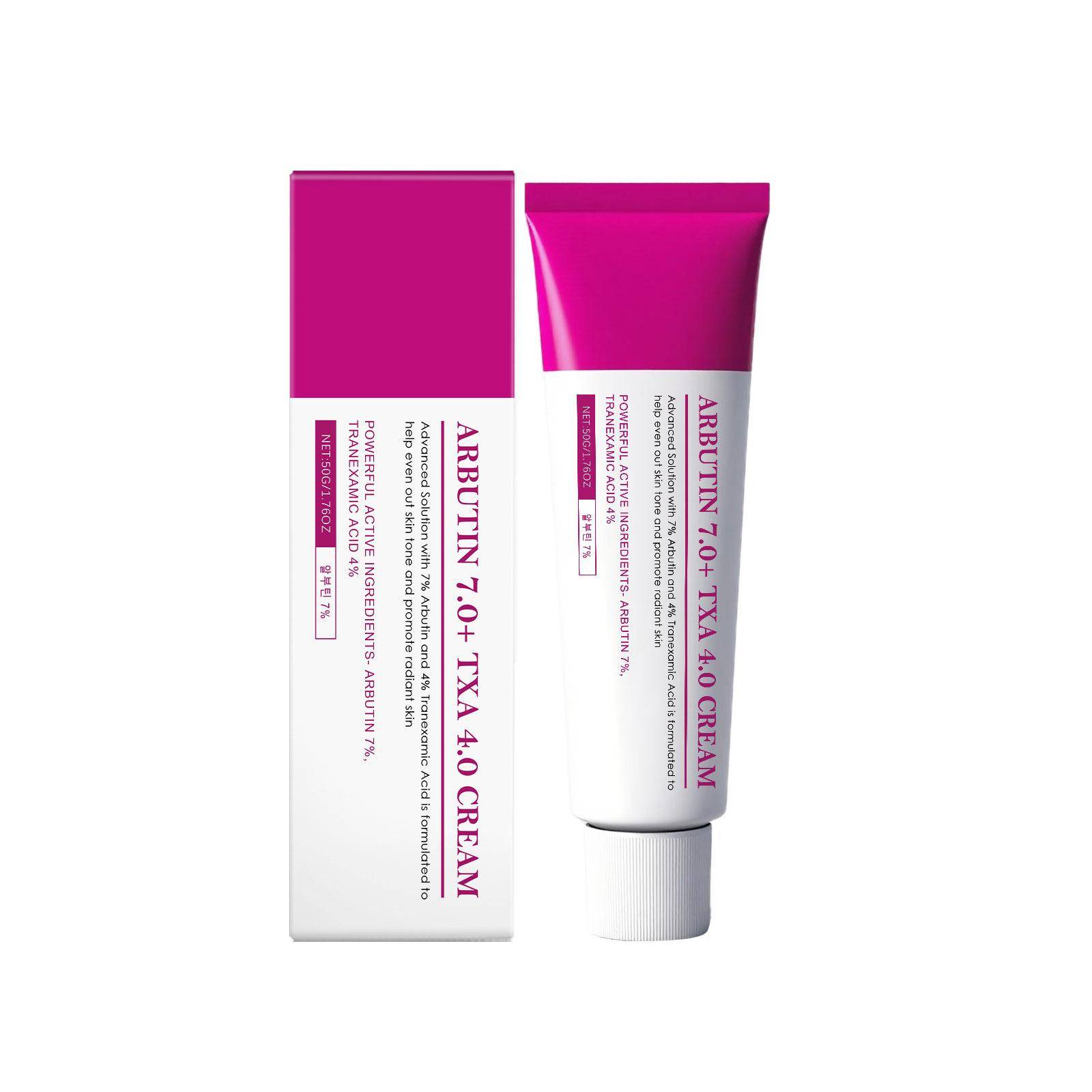 7% Arbutin 4% Tranexamic Acid Cream with Niacinamide Brightening Moisturizer for Dark Spots Uneven Skin Tone 50g