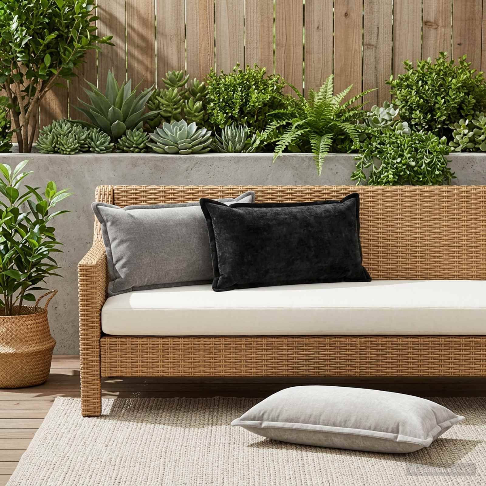 vidaXL Kuddöverdrag 6 pcs HOUTEN Ljusgrå 40 x 70 cm Chenilletyg