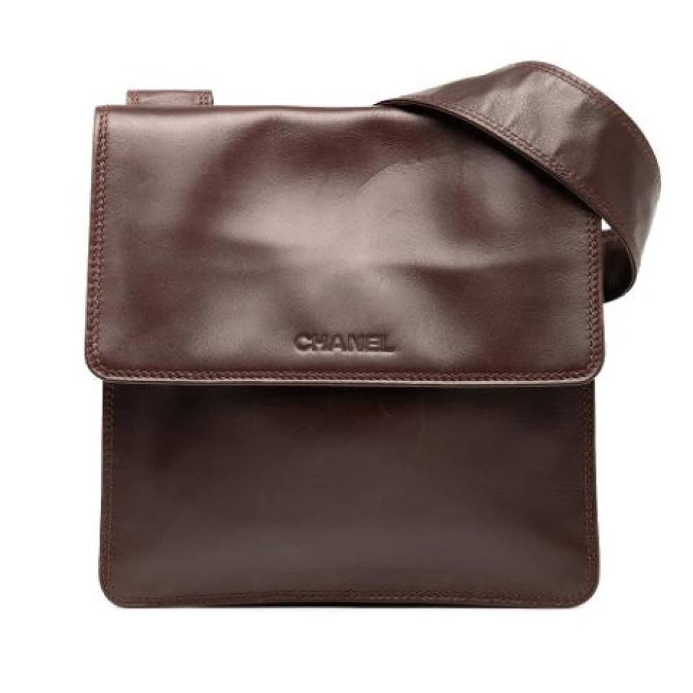 Chanel Vintage Pre-owned Vintage Flap Crossbody Bag - Vintage - Dame - Rød - ONE SIZE - Læder