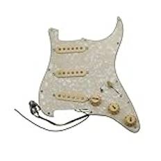 prewired pickguard pickup Pickuper Gitarr 5 Pickuper SSS Single Coils Pickuper Laddade Pickup/Gula Pickup Covers Set(04)