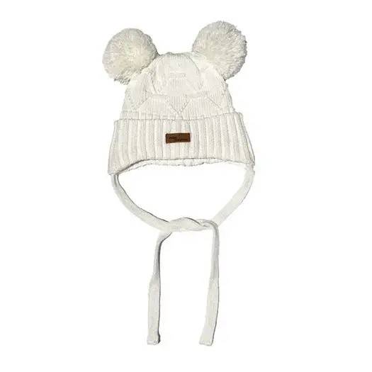 MINI DREAMS Mössa PomPom Off-white 6-12mån