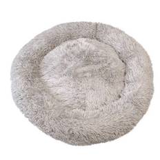 Beroligende Donut hundeseng Fluffy, Beige (4 st�rrelser)
