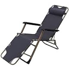 Solstol Liggstol Fällbar solstol Bärbar hopfällbar ryggsäck Beach Lounge Chair Hem Fritid Loungestol Svart Solstol S hoppfull Full of stars