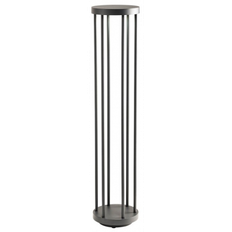 KALEN Bedlampe i aluminium og glas H75 cm 1 x 8W COB LED - Mat mørkegrå