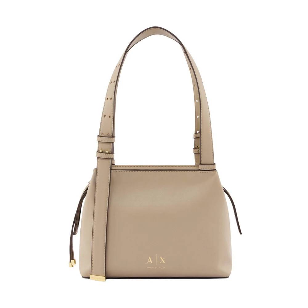 Armani Exchange Alice S Shoulder Bag - - Tasker - Dame - Beige - ONE SIZE - Uld - Alice S Shoulder Bag