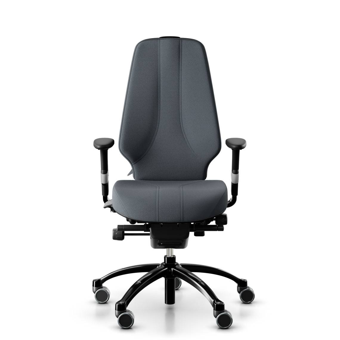 Kontorsstol RH Logic 400 Elite 24/7, Tyg Grey (Select SC60003), Nackstöd Nej, Armstöd Ja, Fotkryss Svart
