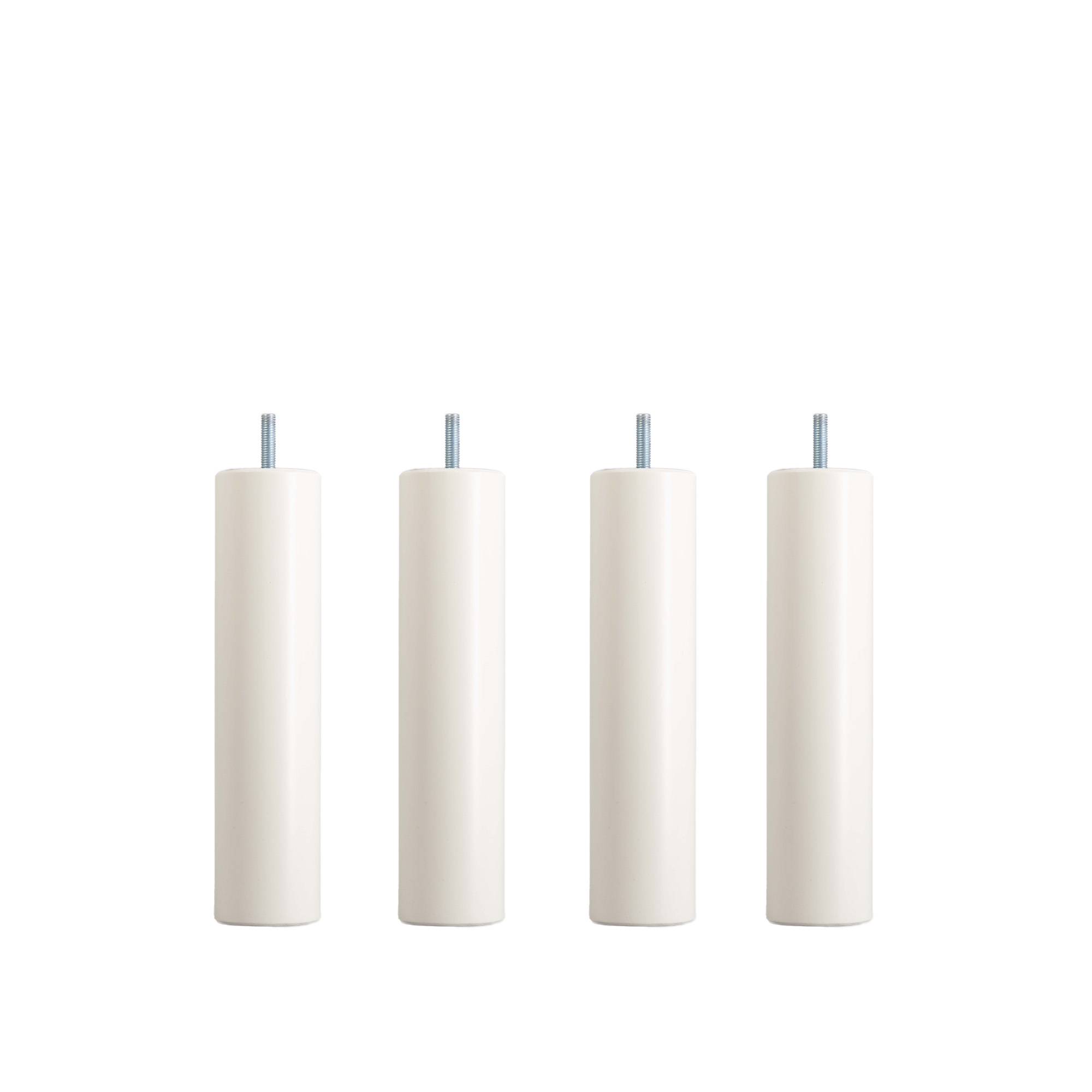 DUX - Dux SC sängben rund vit 30 cm 4-pack - Sängben - Träfärgad - Trä