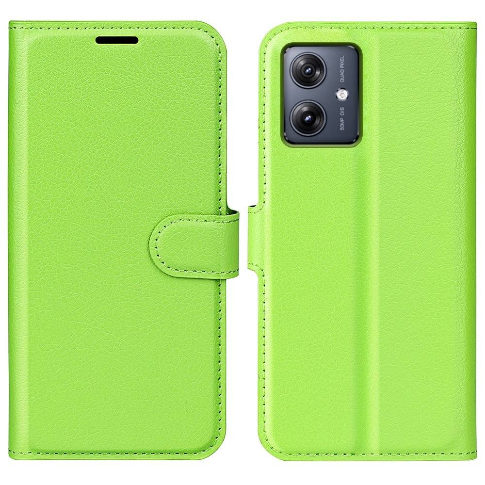 Motorola G54 5G - Läderfodral / Plånboksfodral - Grön