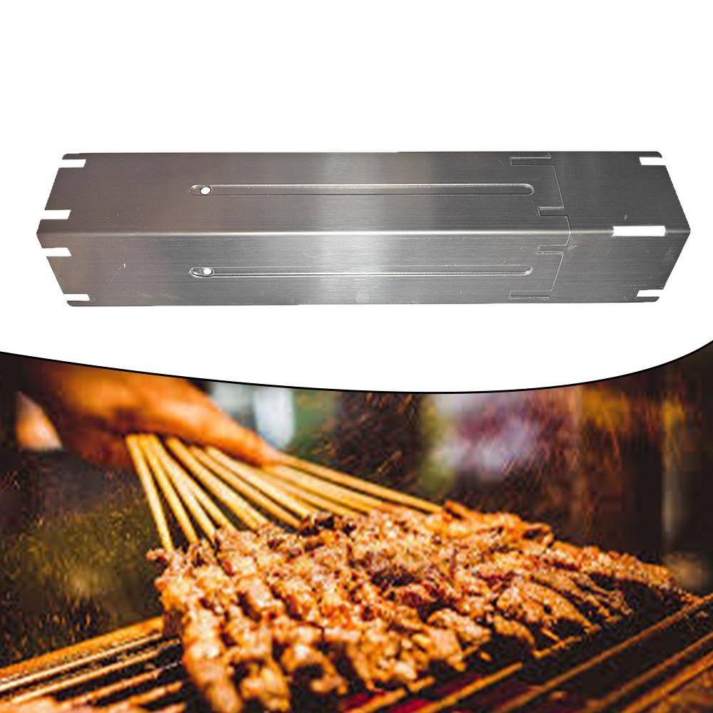 Justerbart värmeskydd för gasolgrill Rostfritt stål Ersättningsplatta