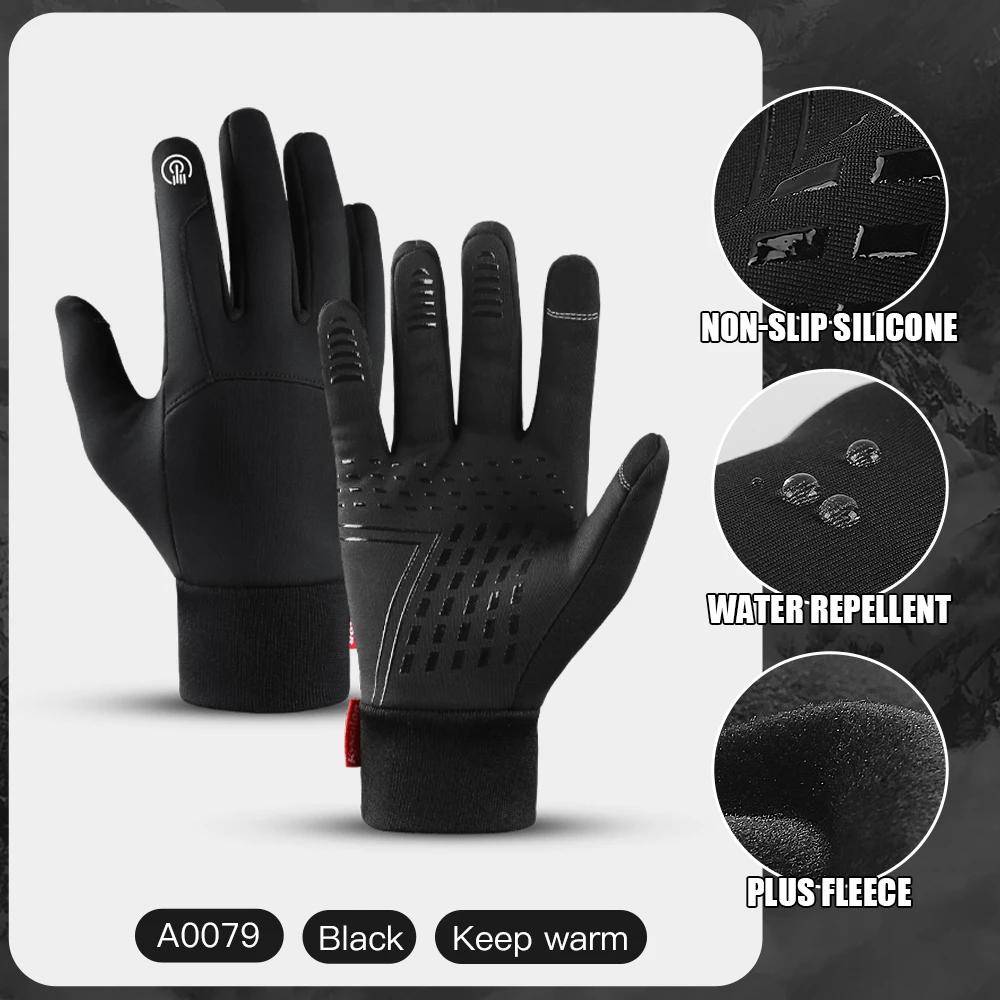Winter Gloves For Men Waterproof Windproof Cold Resistant Snowboard Motorcycle Riding Driving Warm Touchscreen XL