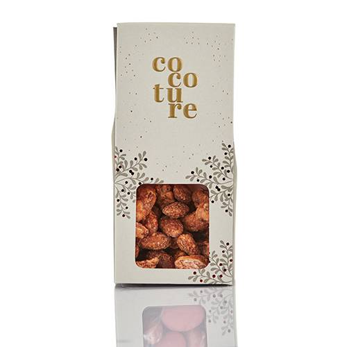 Brændte mandler i grå Cocoture æske - 90g