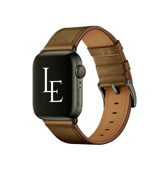 Apple Watch (38/40/SE/41/42mm) - L'Empiri™ Verona Ægte Læder Rem - Retro brun