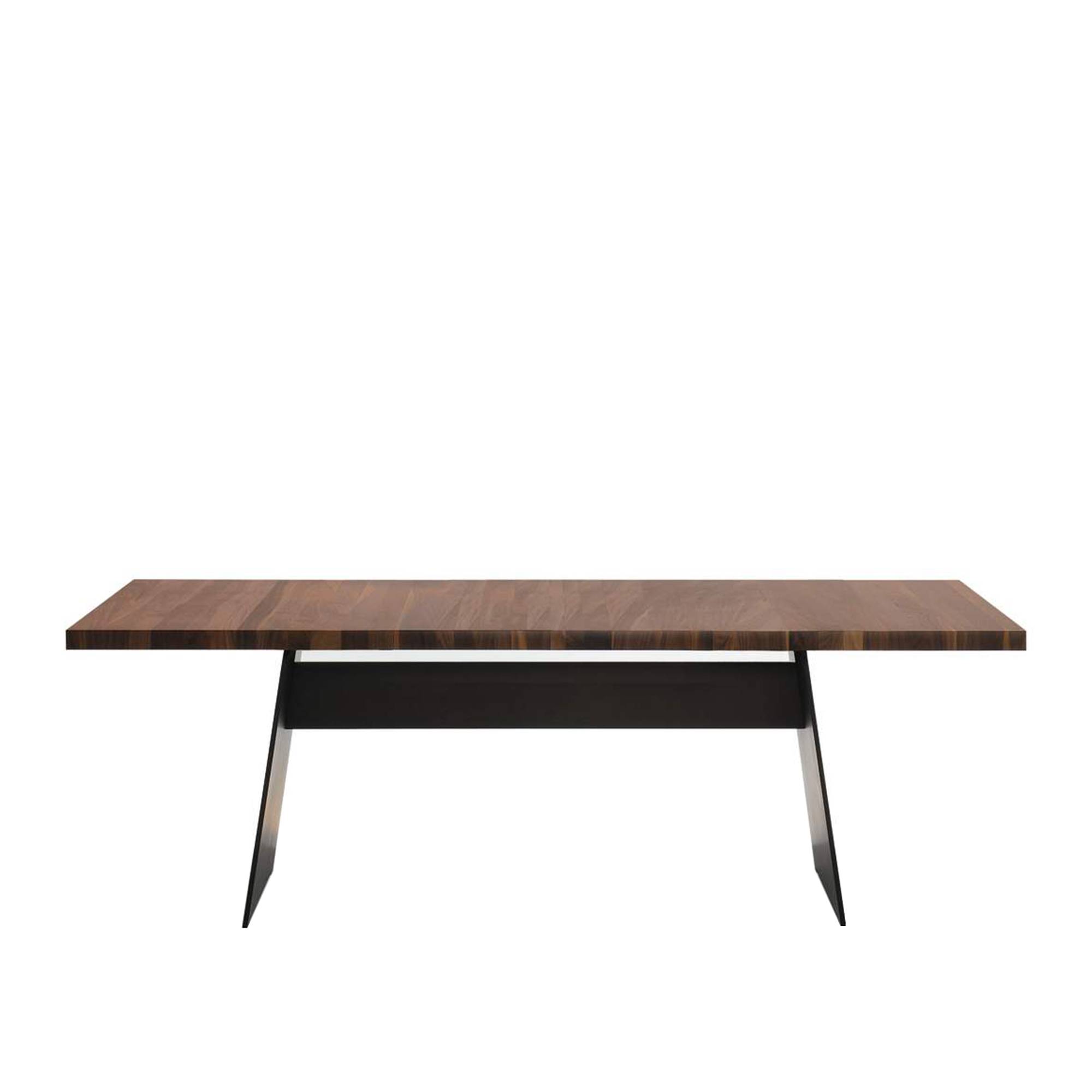 Walter Knoll - Tadeo Table 2970, Oak Burned, Panel legs, Powder-Coated Black Matt, H: 75, L: 200, Br: 100 - Matbord - EOOS - Träfärgad - Metall/Trä