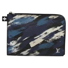 Louis Vuitton Vintage, Pre-owned, unisex, Blå, ONE SIZE, Tyl, Pre-owned Laeder clutches