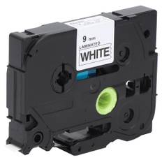 Laminated Label Tape Black on White 9mm Label Maker Color Tape for Brother TZe-221 621