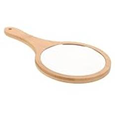 EPIGEIST Bambu Kosmetisk Spegel Handhållen Spegel Med Handtagsspegel Handhållen Liten Handspegel Handhållen Speglar För Kvinnor Söt Handhållen Spegel Handspeglar Sminkspegel Salon