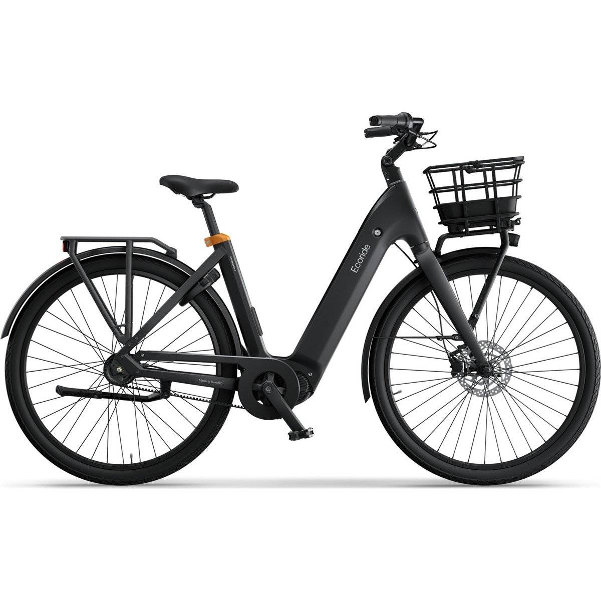 Elcykel Ecoride Ambassador 4 Mittmotor Remdrift Fotbroms Black s 2025
