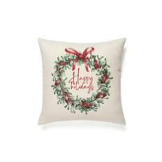 Happy Holidays Kuddfodral (60 x 60 cm)