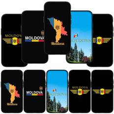 for iPhone 15 14 Xiaomi Redmi Note 13 12 11 10 Pro Max X 8 XR Samsung Galaxy S24 S23 A15 13C Huawei OPPO Yellow Black Moldova Map Flag Phone Case for Samsung Galaxy A25 161mm bolus