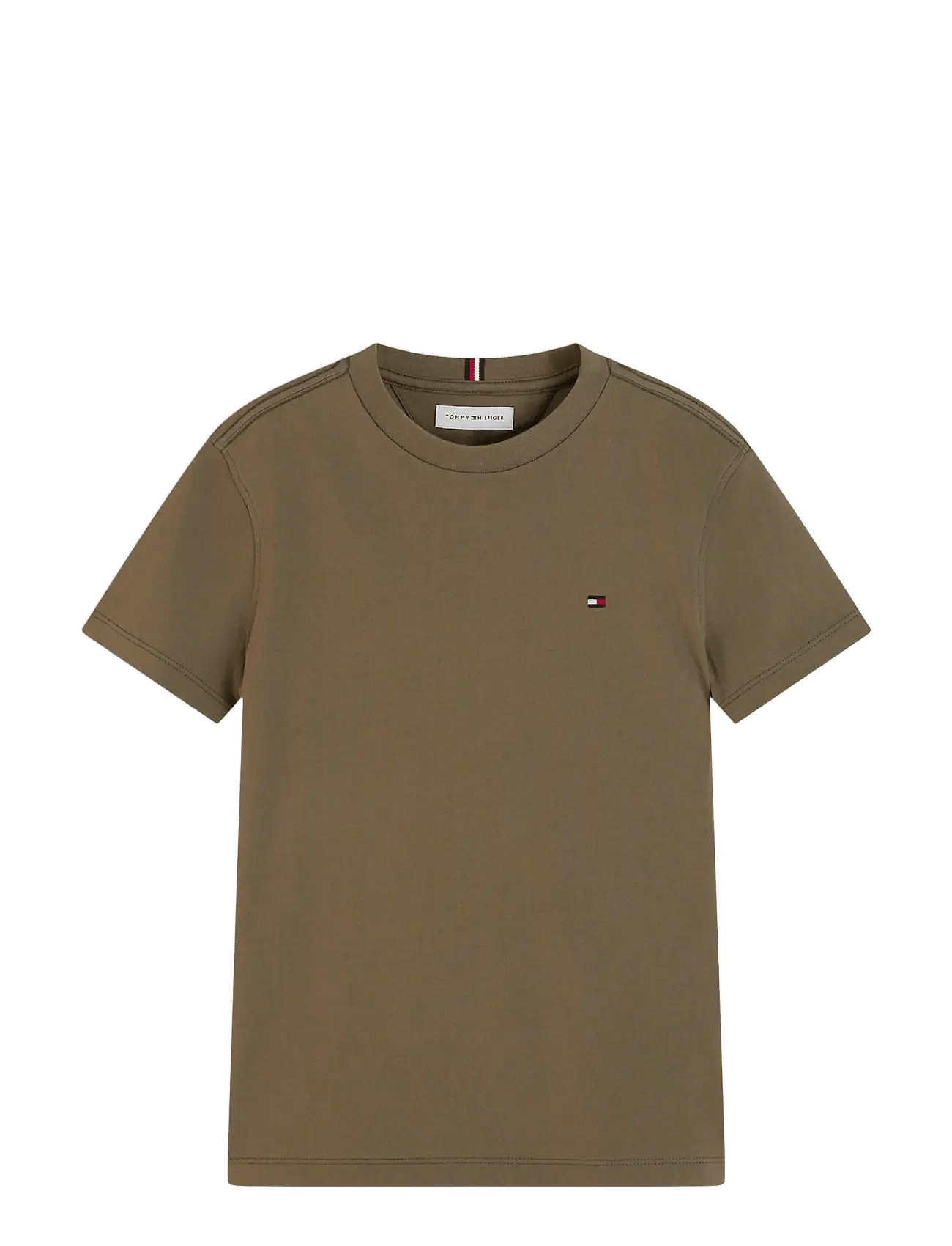 Tommy Hilfiger Essential Cotton Reg Fit Tee Ss - Khaki green - 164