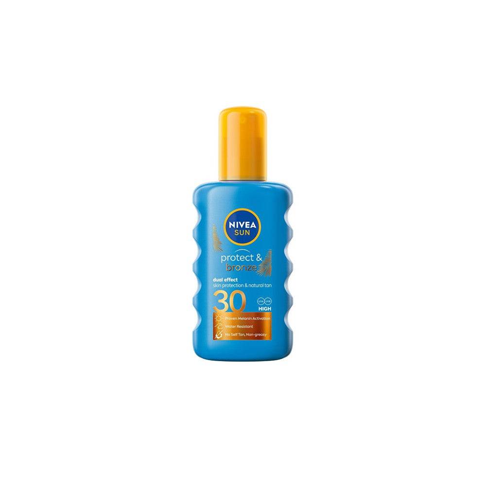 Nivea Spray Solare Intenso Spf 30 (Spray Solare Protettivo E Abbronzante) 200 Ml
