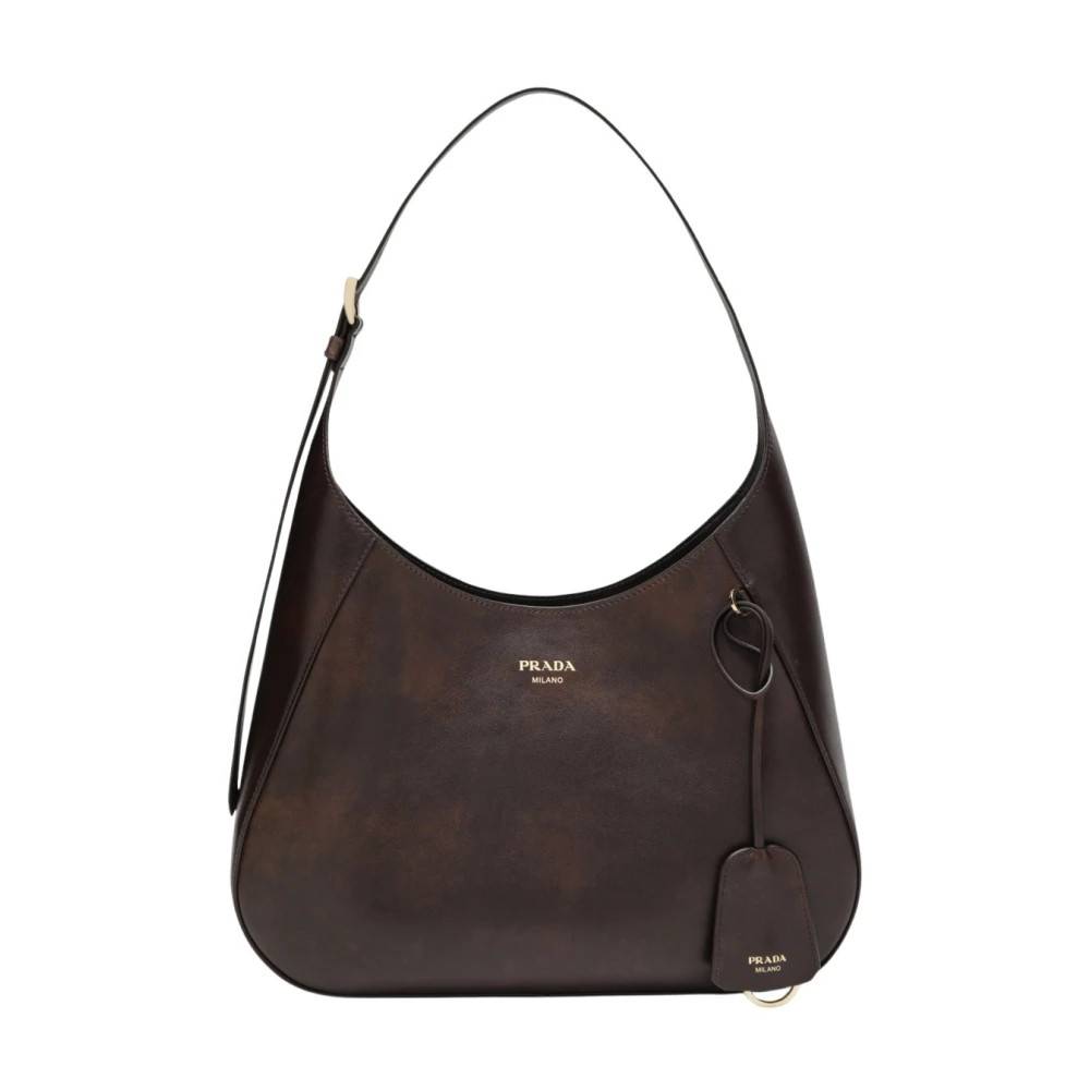 Prada Boogie Skuldertaske - Tasker - Dame - Brun - ONE SIZE - Uld