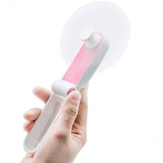 Håndholdt ventilator, mini bærbar ventilator, genopladelig USB-ventilator, lille batteridrevet bordventilator, støjsvag ventilator til hjemmekontor, udendørs rejser