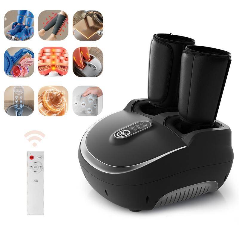 Jinkairui Electric Foot Massager Soothing Shiatsu Foot Massage with Adjustable Air Pressure Heat, Relieves Relexation